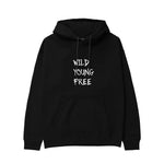 Young Wild Free Hoodie - Siyah - ön görünüm