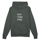 Young Wild Free Oversize Hoodie - Antrasit - ön görünüm
