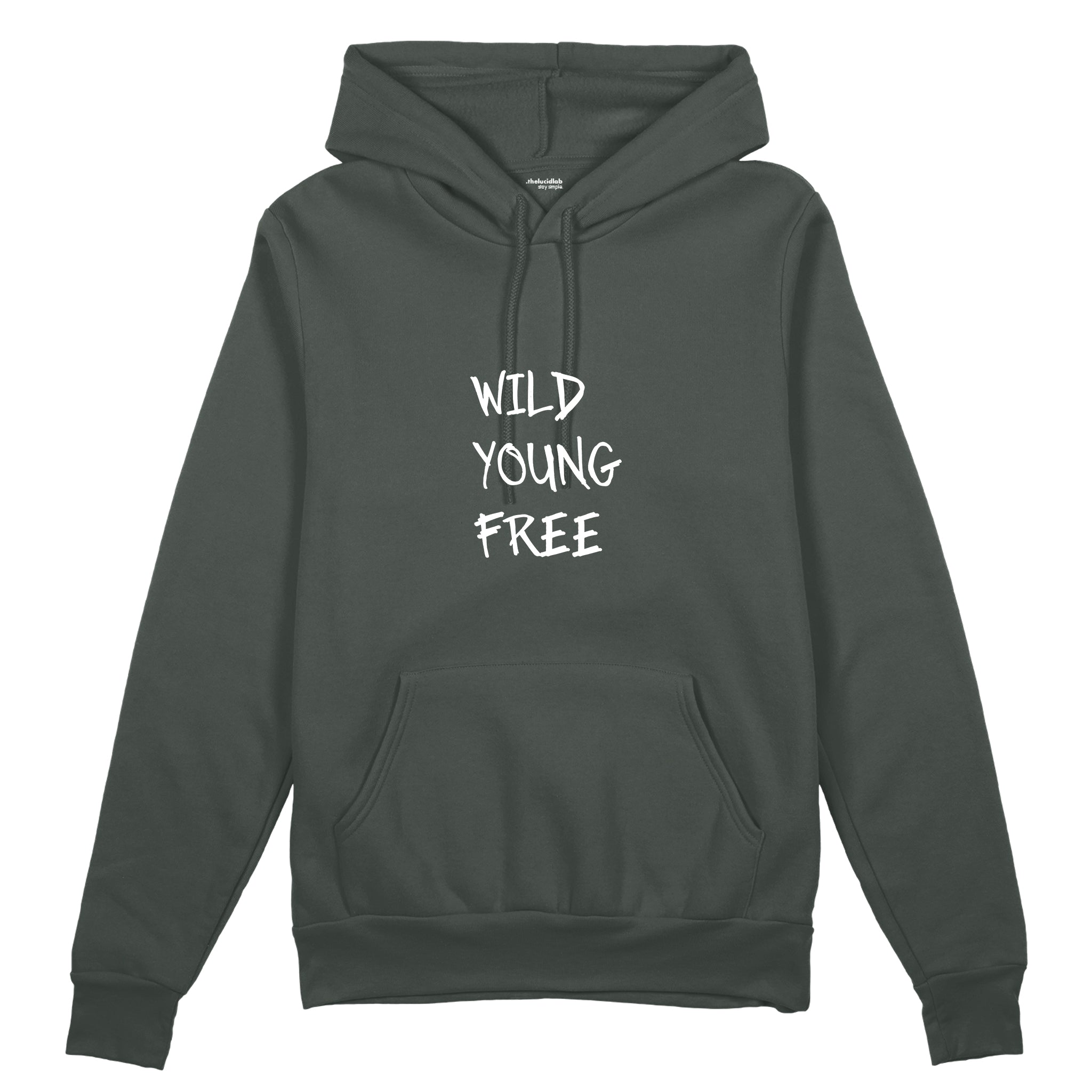 Young Wild Free Oversize Hoodie - Antrasit - ön görünüm