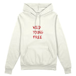 Young Wild Free Oversize Hoodie - Beyaz - ön görünüm