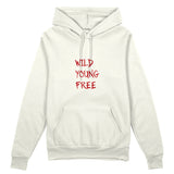 Young Wild Free Oversize Hoodie - Beyaz - ön görünüm