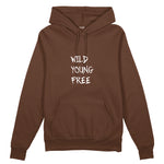 Young Wild Free Oversize Hoodie - Kahverengi - ön görünüm