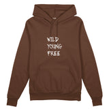 Young Wild Free Oversize Hoodie - Kahverengi - ön görünüm