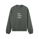 Young Wild Free Oversize Sweatshirt - Antrasit - ön görünüm
