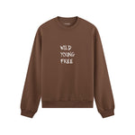 Young Wild Free Oversize Sweatshirt - Kahverengi - ön görünüm