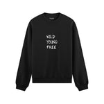 Young Wild Free Oversize Sweatshirt - Siyah - ön görünüm