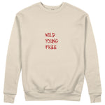 Young Wild Free Sweatshirt - Bej - ön görünüm