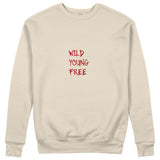 Young Wild Free Sweatshirt - Bej - ön görünüm