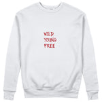 Young Wild Free Sweatshirt - Beyaz - ön görünüm