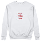 Young Wild Free Sweatshirt - Beyaz - ön görünüm