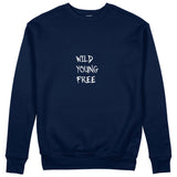 Young Wild Free Sweatshirt - Lacivert - ön görünüm