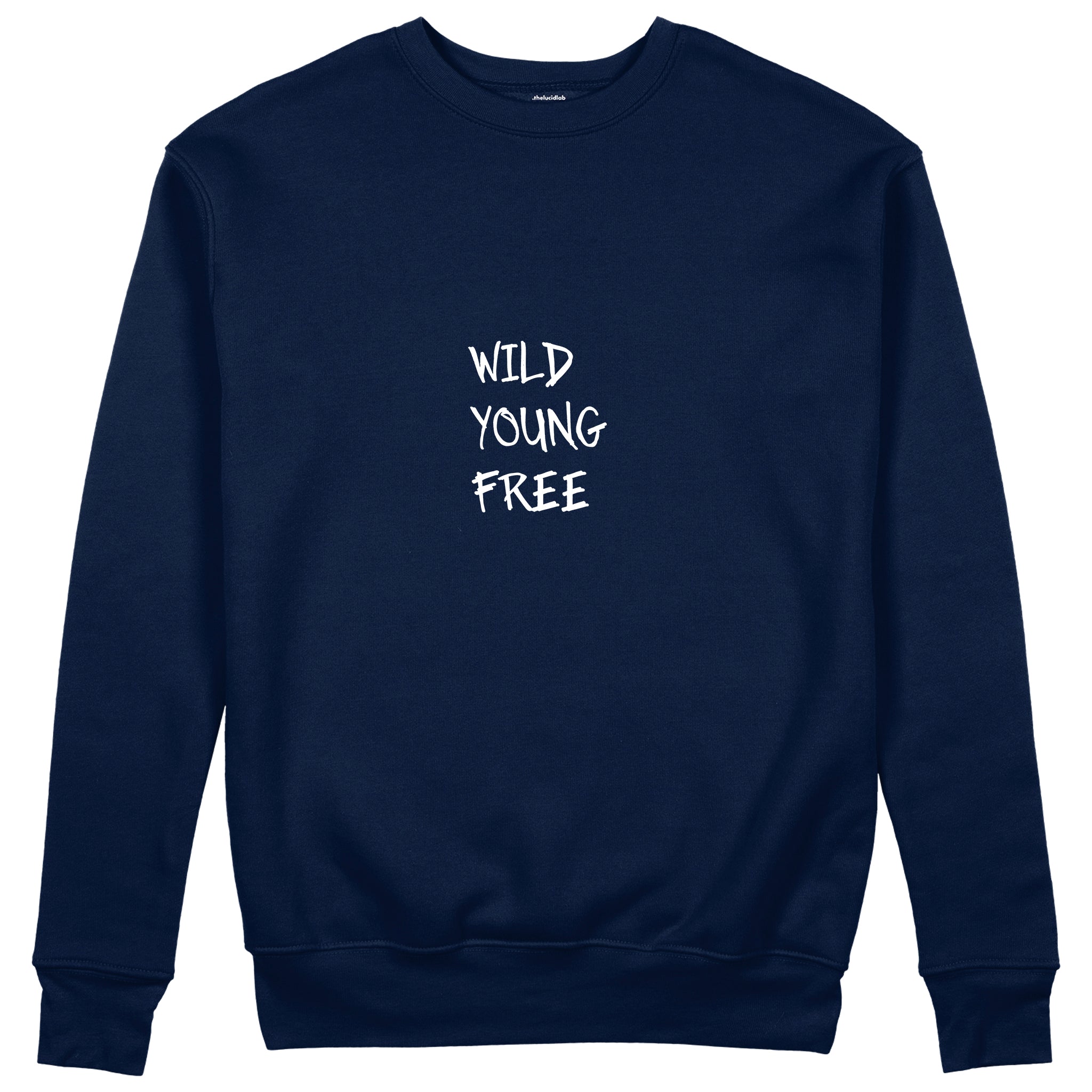 Young Wild Free Sweatshirt - Lacivert - ön görünüm