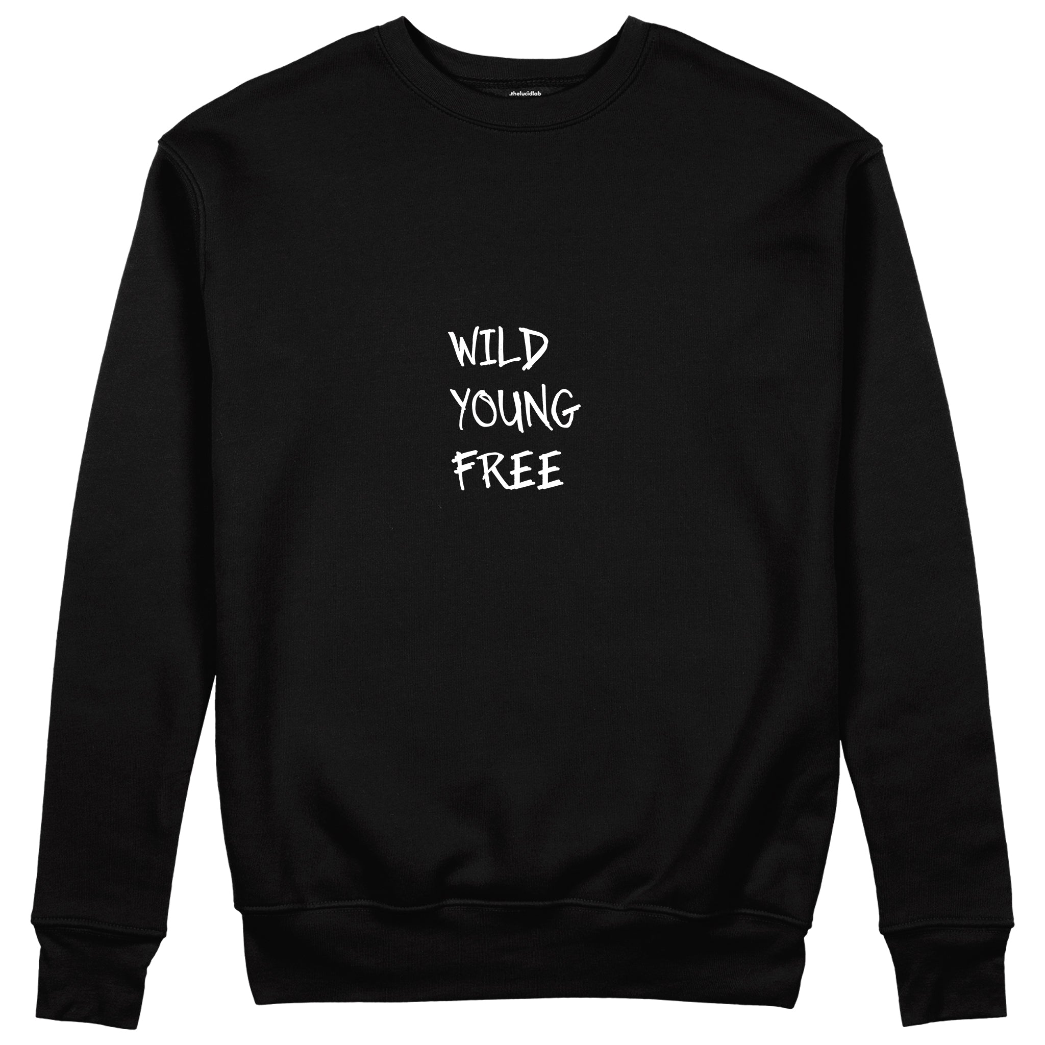 Young Wild Free Sweatshirt - Siyah - ön görünüm