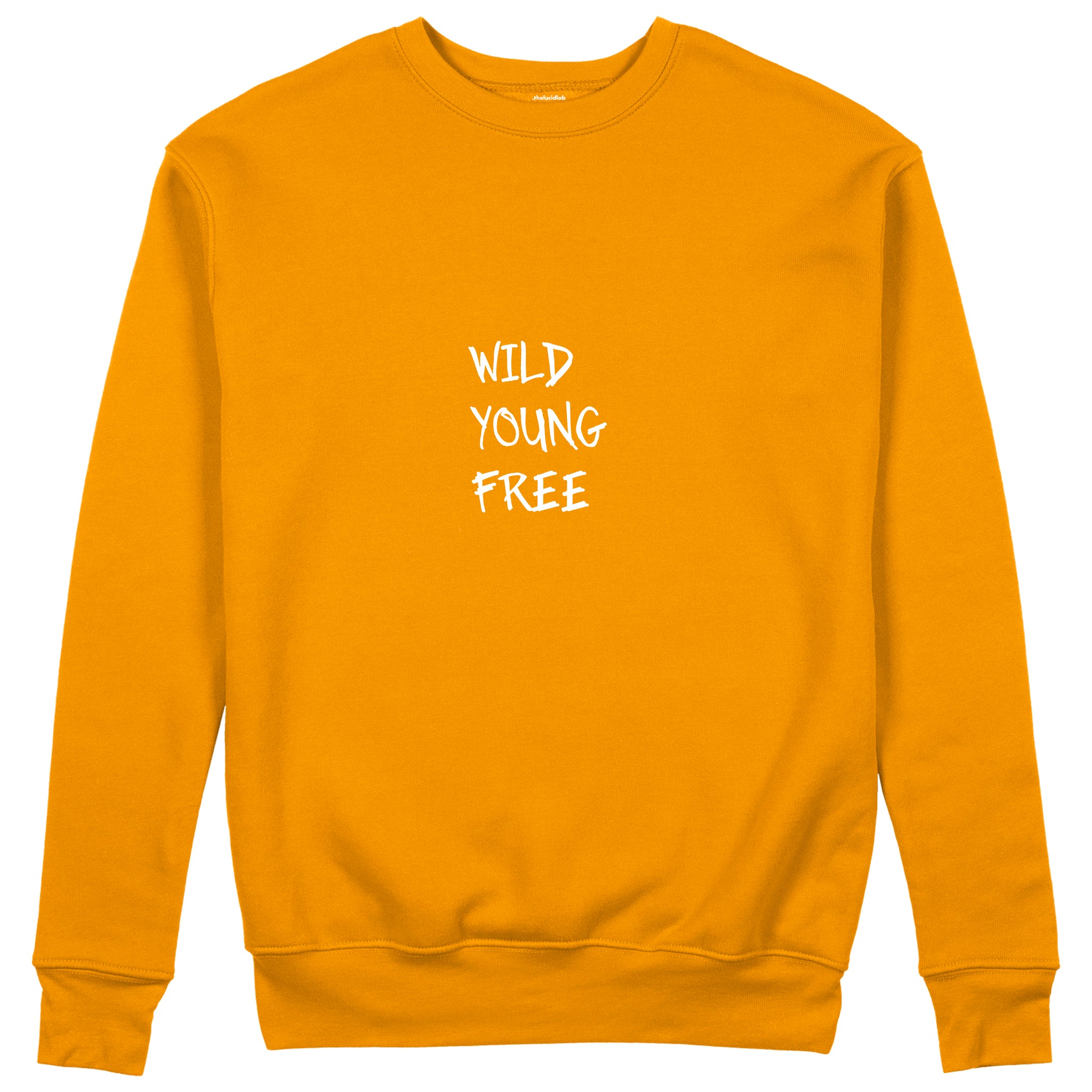 Young Wild Free Sweatshirt - Turuncu - ön görünüm