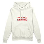 Your Hole Is My Goal Oversize Hoodie - Beyaz - ön görünüm