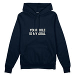 Your Hole Is My Goal Oversize Hoodie - Lacivert - ön görünüm