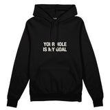 Your Hole Is My Goal Oversize Hoodie - Siyah - ön görünüm