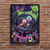 Rick and Morty Space Cruiser Poster