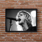 Kurt Cobain Amsterdam 1991 Poster