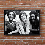 Bob Marley, Mick Jagger, Peter Tosh Palladium Theatre New York 1978 Poster