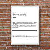 Dream - Dictionary Poster