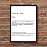 Dream - Dictionary Poster