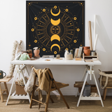 Mystical Moon Phase Wall Covering