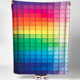 Colors of life - Rainbow Color Polar Tv Blanket