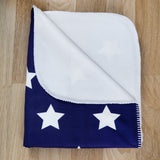 Starry Navy Blue Fleece Tv Blanket