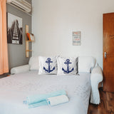 Anchor / Marine Themed Double-Sided Throw Pillow Cover 2 Pieces