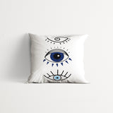 Eye Patterned Double-Sided Throw Pillow Cover 2 Pieces