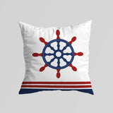 Red Rudder v2 / Marine Themed Double-Sided Pillow Cover 2 Pieces