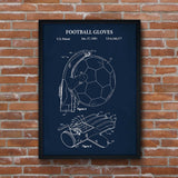 Football Gloves Navyblue - Football Gloves Poster