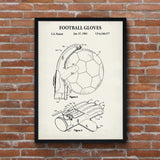 Football Gloves Ivory - Football Gloves Poster