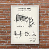 Football Goal Ivory - Kale Poster