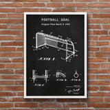 Football Goal Chalkboard - Kale Poster