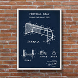 Football Goal Navyblue - Kale Poster