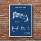 Football Goal Blueprint - Goal Poster