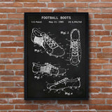 Football Boots Chalkboard - Krampon Poster