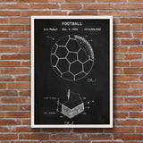 Football Chalkboard - Soccer Ball Poster