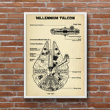 Millennium Falcon Vintage Poster