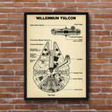 Millennium Falcon Vintage Poster