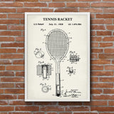 Tennis Racket Ivory Poster v2