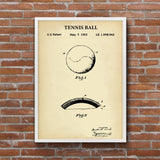 Tennis Ball Vintage Poster