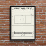 Volleyball Court Ivory Poster