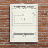 Volleyball Court Ivory Poster