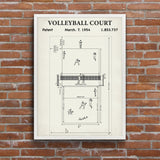 Volleyball Court Ivory v2 Poster