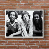 Bob Marley, Mick Jagger, Peter Tosh Palladium Theater New York 1978 Poster