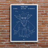 Yoda Toy Blueprint Poster