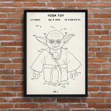 Yoda Toy Ivory Poster